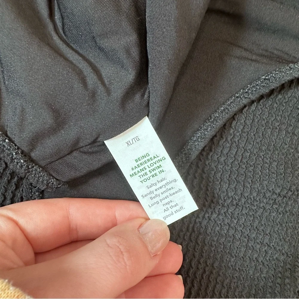 Aerie Crinkle Scoop Full Coverage One Piece Swimsuit